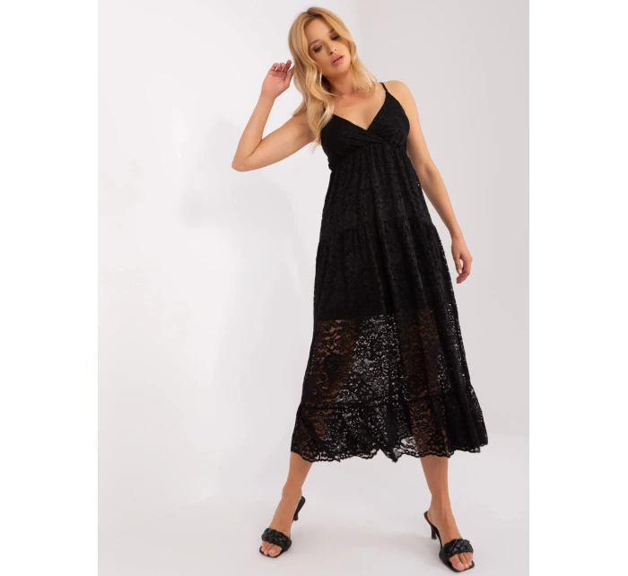 Dámské šaty model 22018572 černé - FPrice