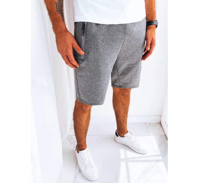 Pánské tmavě šedé teplákové šortky Dstreet model 21968948 - FashionStreet