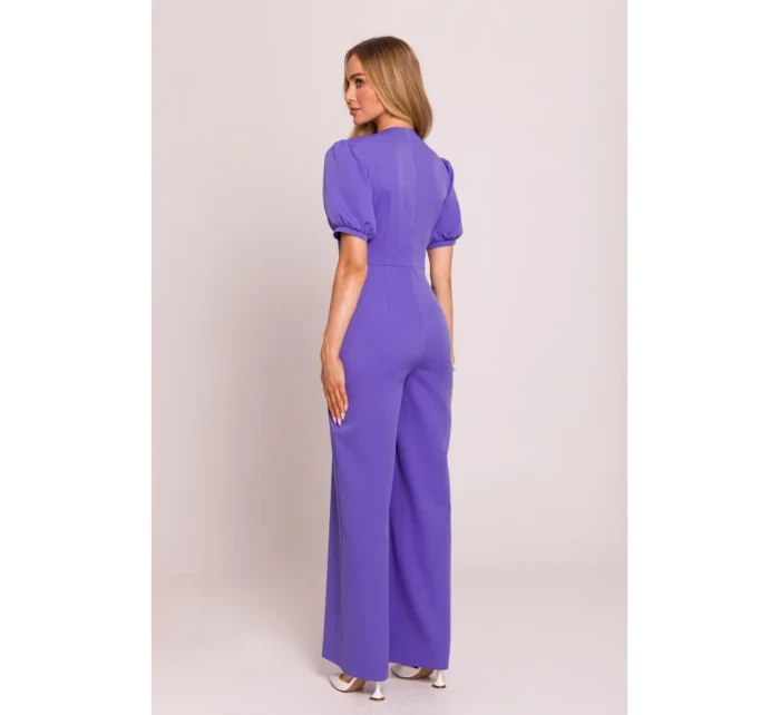 model 20970752 Kombinéza s puff rukávy světle fialová - Moe