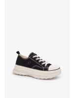 Dámske tenisky na pevnej podrážke Big Star Black