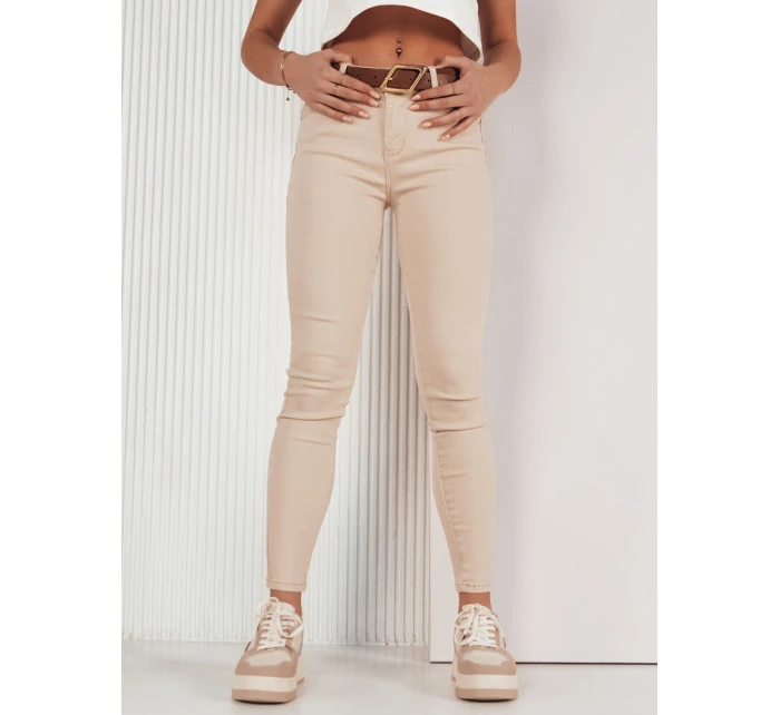 Dámské džínové kalhoty light beige Dstreet model 21973337 - FashionStreet