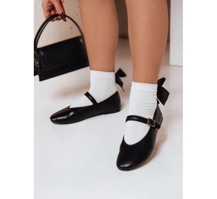 Dámske baleríny na zips ELLICAN black FashionStreet ZY0707