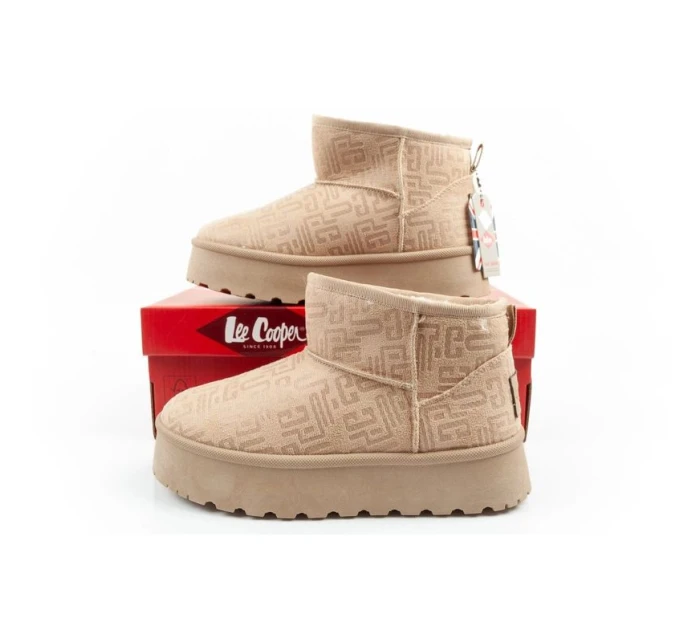 snow boots winter fashion boots beige dámské model 21406183 - Lee Cooper snow boots winter fashion boots beige dámské model 21406183 - Lee Cooper
