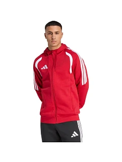 Pánská mikina Tiro 26 League Sweat Full Zip Hoodie červená model 22061251 pánské oblečení - ADIDAS