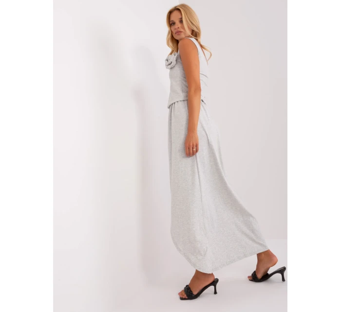 Sukienka EM SK model 18785537 jasny szary - FPrice Sukienka EM SK model 18785537 jasny szary - FPrice