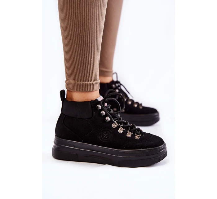 Botki Trapery Cross Jeans KK2R4074C Czarne