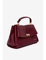 Dámská kabelka z imitace kůže Bordó model 22221041 - Flora&Co Dámská kabelka z imitace kůže Bordó model 22221041 - Flora&Co