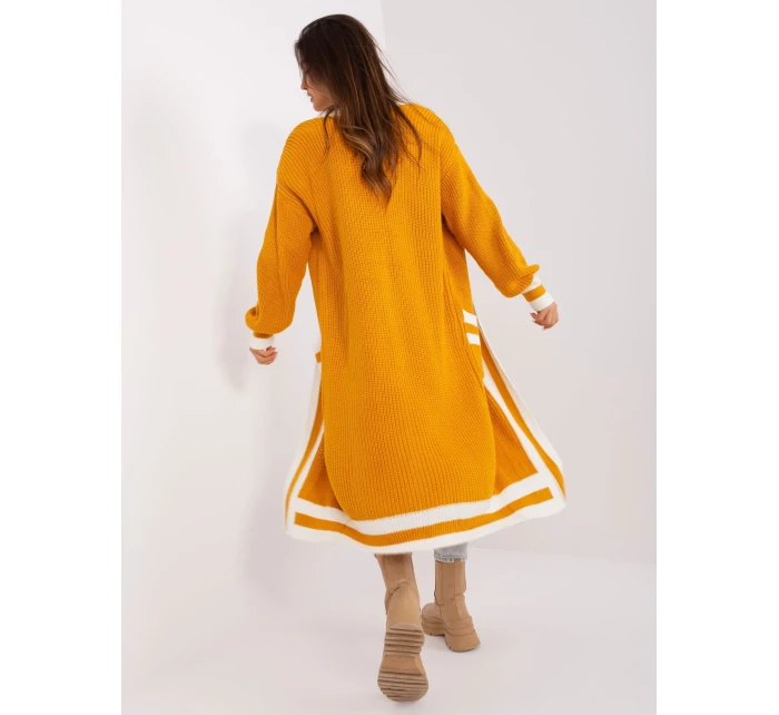 Cardigan BA SW 0291 1.56P tmavo žltá