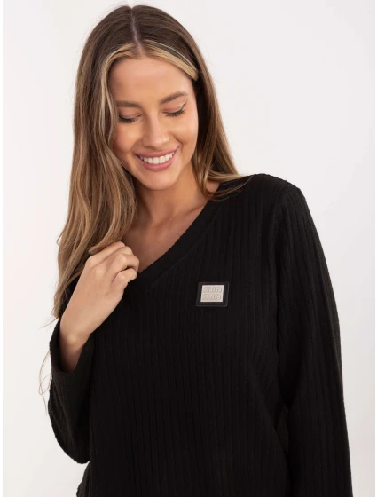 Sweter RV SW model 21786399 czarny - FPrice Sweter RV SW model 21786399 czarny - FPrice