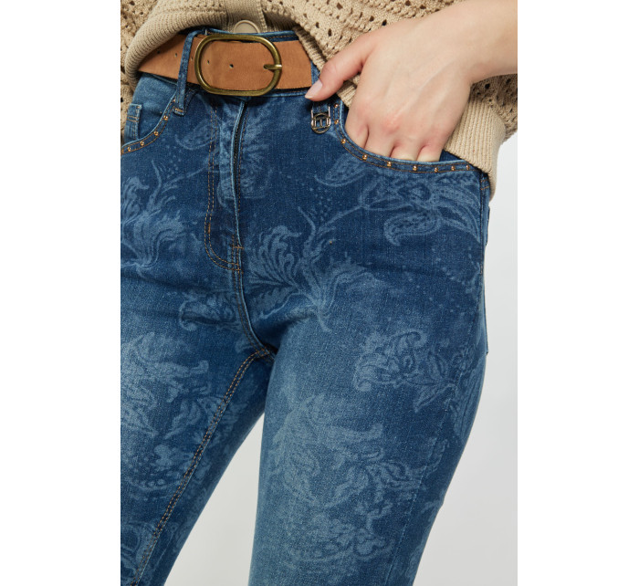 Monnari Jeans Vzorované džínsy modré