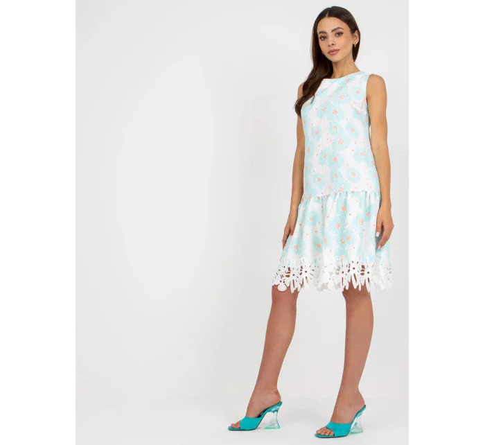 Dámske šaty 506985 1.26 bielo-mint - FPrice Dámske šaty 506985 1.26 bielo-mint - FPrice