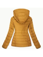 Žlutá dámská prošívaná bunda se vsadkami model 9063236 - Libland
