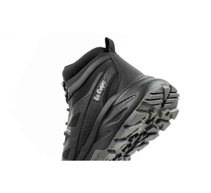 Lee Cooper pánské zimní trekové boty zateplené nepromokavé černé