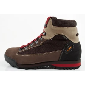 Aku Slope Gore-tex pánska kožená členková treková športová obuv hnedá