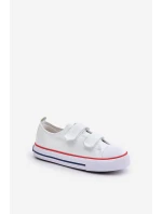 Trampki Dziecięce Na Rzepy Big Star OO374009 Białe