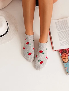 Dámské Kotníkové Ponožky model 22045017 Šedé - Milena