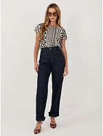 Blúzka D73771AG10978AA tmavomodrá