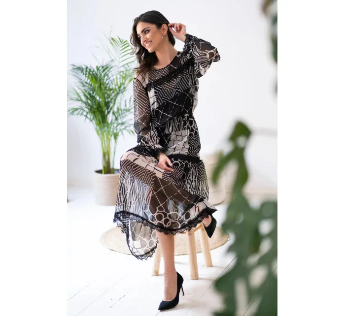 Dámske šaty 9263 Black - Mefese