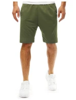 Pánské krátké teplákové kraťasy zelené Dstreet model 21977348 - FashionStreet