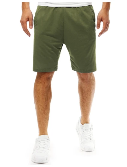 Pánské krátké teplákové kraťasy zelené Dstreet model 21977348 - FashionStreet