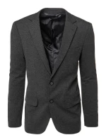 Pánske jednoradové sivé sako FashionStreet MX0624 Pánske jednoradové sivé sako FashionStreet MX0624