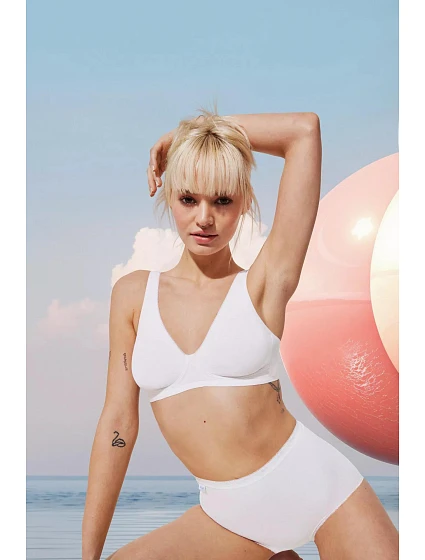 sloggi Basic+ Soft Bra - WHITE - SLOGGI WHITE - SLOGGI