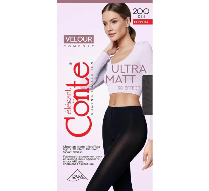 model 21762800 Velurové punčochové kalhoty 200 den 24 - Conte model 21762800 Velurové punčochové kalhoty 200 den 24 - Conte