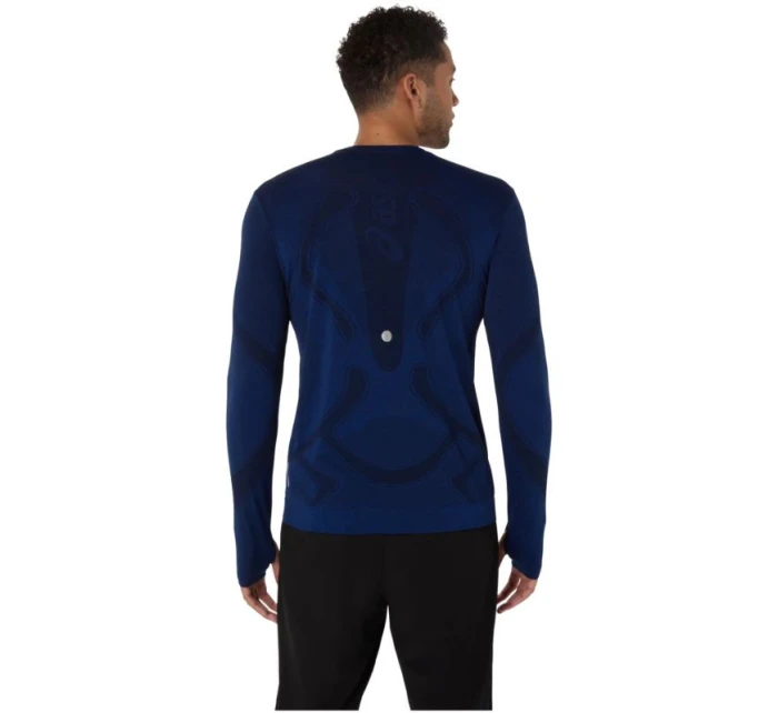 ASICS Road Seamless LS Top 2011D356-400 Navy Blue L