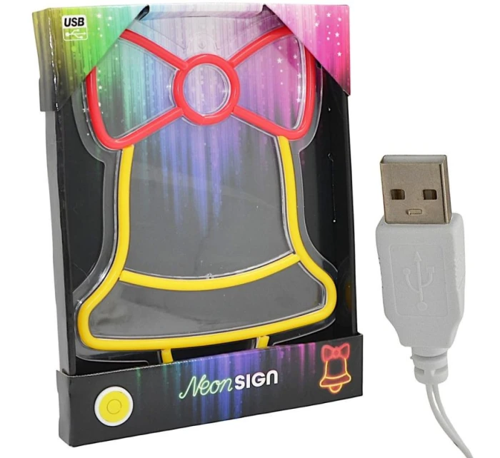 FIGÚRKA NEÓNOVÁ ZVONČEKOVÁ LAMPA