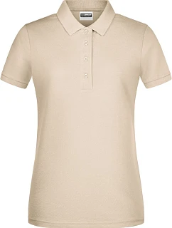 Dámské piqué polo z bio bavlny 02. stone model 22534223 - Daiber