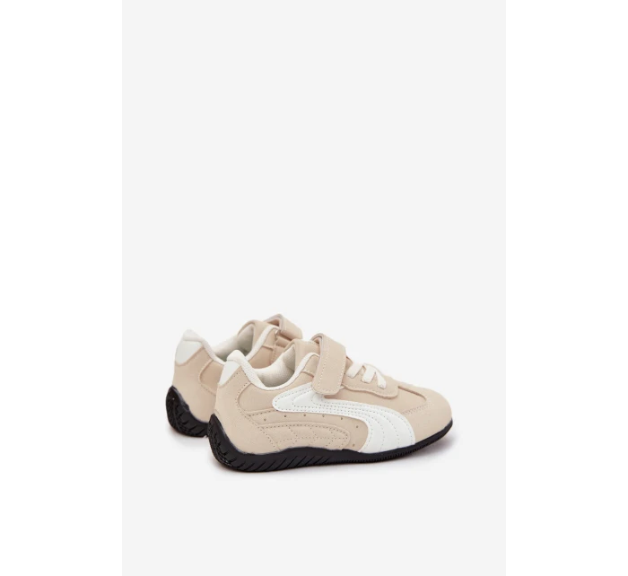 Dětské sportovní boty s přezkou béžové model 21731729 - Boto