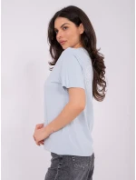 T shirt model 21821338 jasny niebieski - FPrice