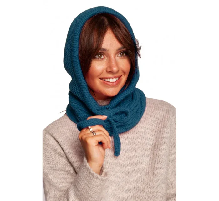 BK095 Pletená kapucňa - béžová