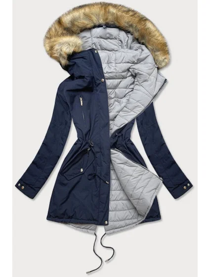 DWUSTRONNA DAMSKA KURTKA ZIMOWA Z KAPTUREM model 21241886 - MHM
