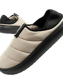 Pánske zateplené papuče Crocs Classic Puff Moc beige