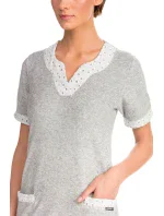 Vamp - Pohodlné jednofarebné froté šaty 14535 - Vamp Vamp - Pohodlné jednofarebné froté šaty 14535 - Vamp