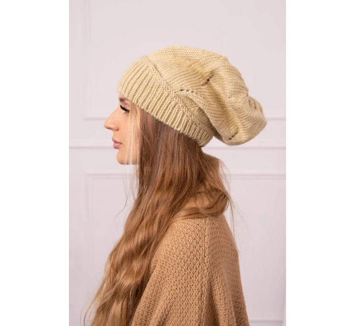 Dámska čiapka Ingrid K371 beige Dámska čiapka Ingrid K371 beige