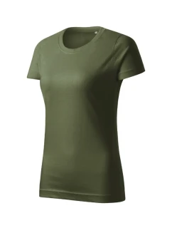 Základné voľné tričko khaki