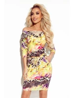 Dámske šaty 13-138 Yellow mix - Numoco Dámske šaty 13-138 Yellow mix - Numoco