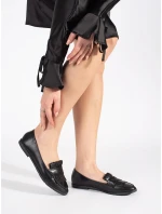 Trendy mokasíny dámské černé bez podpatku Trendy mokasíny dámské černé bez podpatku