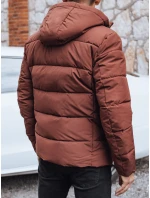 Pánská prošívaná zimní bunda s kapucí šedá Dstreet model 21991480 - FashionStreet