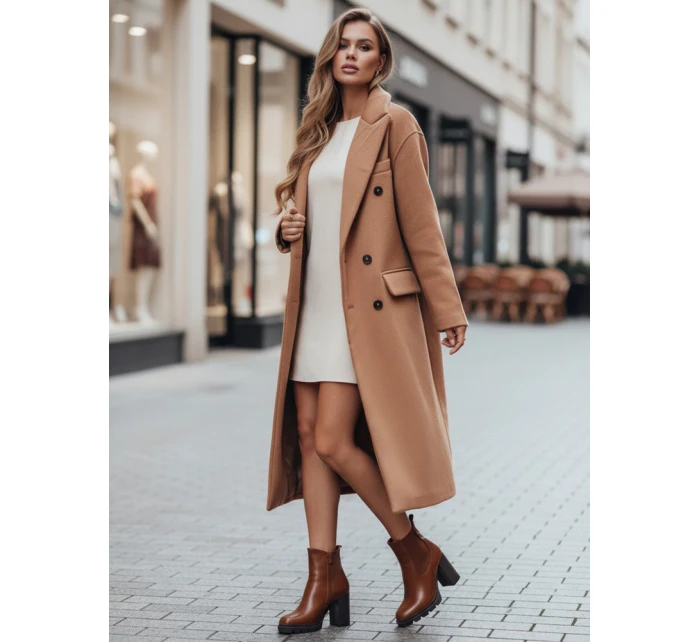 Dámské kozačky na jehlovém podpatku hnědé Dstreet model 21994910 - FashionStreet