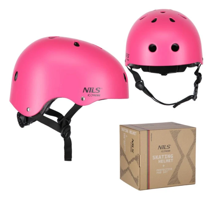 MR290+H230 PRILBA S CHRÁNIČMI SET RUŽOVÁ VEĽKOSŤ M NILS EXTREME MR290+H230 PRILBA S CHRÁNIČMI SET RUŽOVÁ VEĽKOSŤ M NILS EXTREME