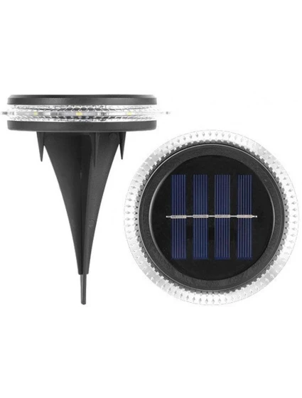 SOLÁRNE DISKOVÉ LAMPY PRE MONTÁŽ NA ZEM ALEBO NA STENU 2KS