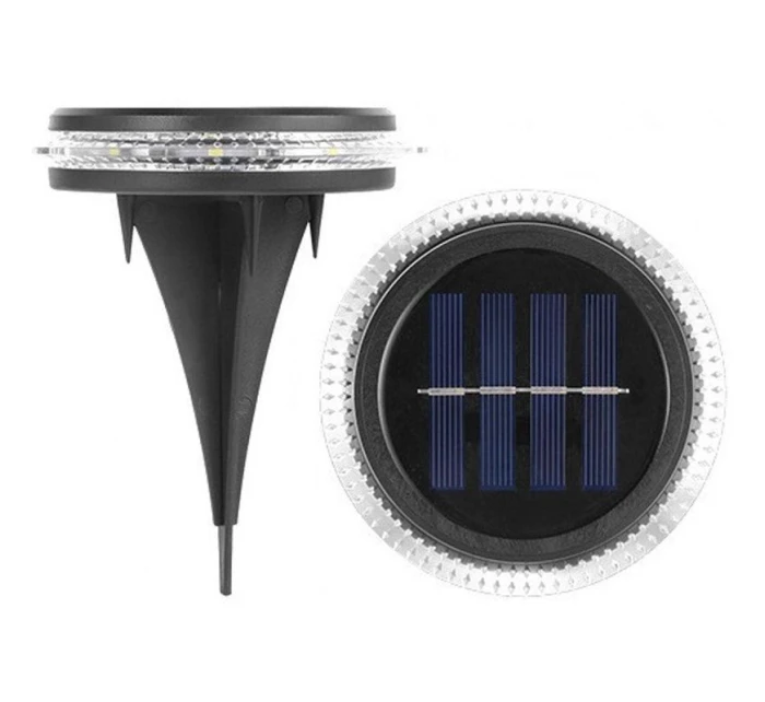 SOLÁRNE DISKOVÉ LAMPY PRE MONTÁŽ NA ZEM ALEBO NA STENU 2KS