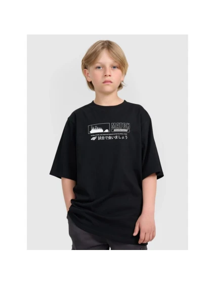 Chlapecké tričko oversize s potiskem model 21816776 - 4F Chlapecké tričko oversize s potiskem model 21816776 - 4F