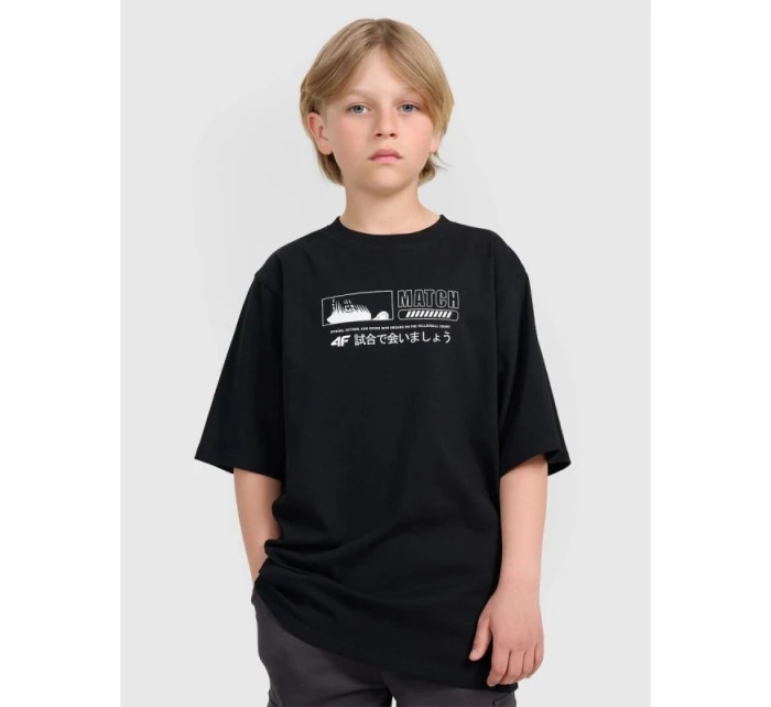 Chlapecké tričko oversize s potiskem model 21816776 - 4F Chlapecké tričko oversize s potiskem model 21816776 - 4F