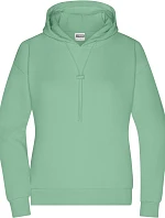 Daiber 8033 Dámska mikina s kapucňou „Lounge“ 02.8033 jade green