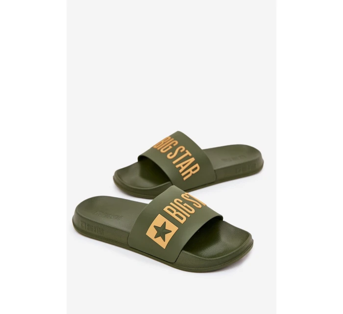 Klapki Męskie Big Star SS174360 Zielone
