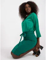 Sukňa LK SD 506632.32P tmavo zelená